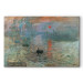 Canvas Art Print Impression, Sunrise - Claude Monet’s Painted Landscape of the Port 146308