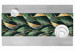 Table Runner Gold-green leaves - a floral pattern 147208 additionalThumb 3