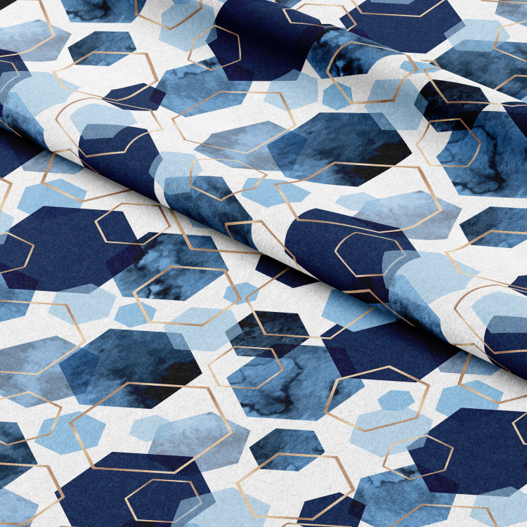 Decorative Curtain Elegant hexagons - geometric motifs shown on a white background 147308 additionalImage 6