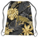 Backpack Gold and black monstera - tropical leaves in glamour style 147508 additionalThumb 2