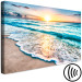 Canvas Print Sea Landscape - Sunny Turquoise Waves at Sunset 147708 additionalThumb 6