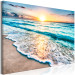 Canvas Print Sea Landscape - Sunny Turquoise Waves at Sunset 147708 additionalThumb 2