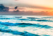 Canvas Print Sea Landscape - Sunny Turquoise Waves at Sunset 147708 additionalThumb 4