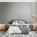 Modern Wallpaper Spring - Pastel Butterflies, Flowers, Leaves and Feathers on a White Background 149908 additionalThumb 4