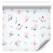 Modern Wallpaper Spring - Pastel Butterflies, Flowers, Leaves and Feathers on a White Background 149908 additionalThumb 1