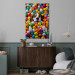 Canvas Print AI Beagle Dog - Animal Sunk in Colorful Balls - Vertical 150208 additionalThumb 3