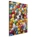 Canvas Print AI Beagle Dog - Animal Sunk in Colorful Balls - Vertical 150208 additionalThumb 2