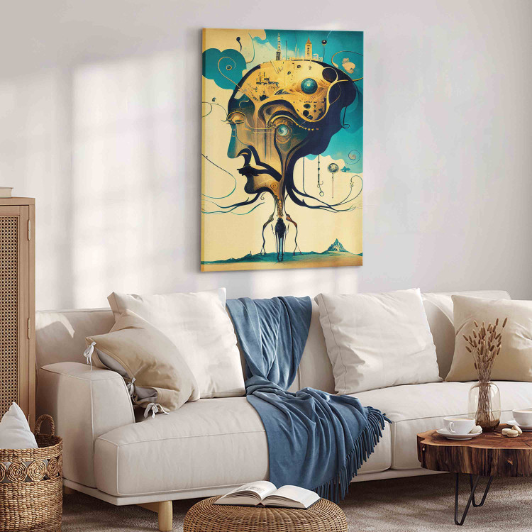 Large canvas print Surrealistic Portrait - An Abstract Representation of a Man [Large Format] 151108 additionalImage 5