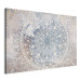 Canvas Print Mandala - A Bright Cream-Colored Ornament on a Blue Background 151208 additionalThumb 2