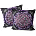 Decorative Velor Pillow A Purple Mandala - A Composition With an Oriental Ornament 151308 additionalThumb 3