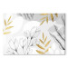 Print On Glass Fine Abstraction - Minimalist Composition With Leaves and Flowers [Glass] 151508 additionalThumb 2