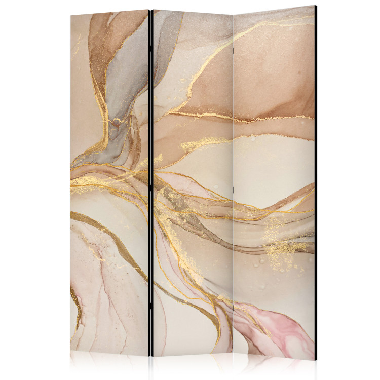 Folding Screen Desert Abstraction - Beige Composition Imitating Marble [Room Dividers] 151908
