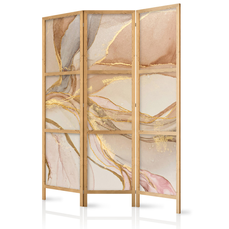 Folding Screen Desert Abstraction - Beige Composition Imitating Marble [Room Dividers] 151908 additionalImage 5