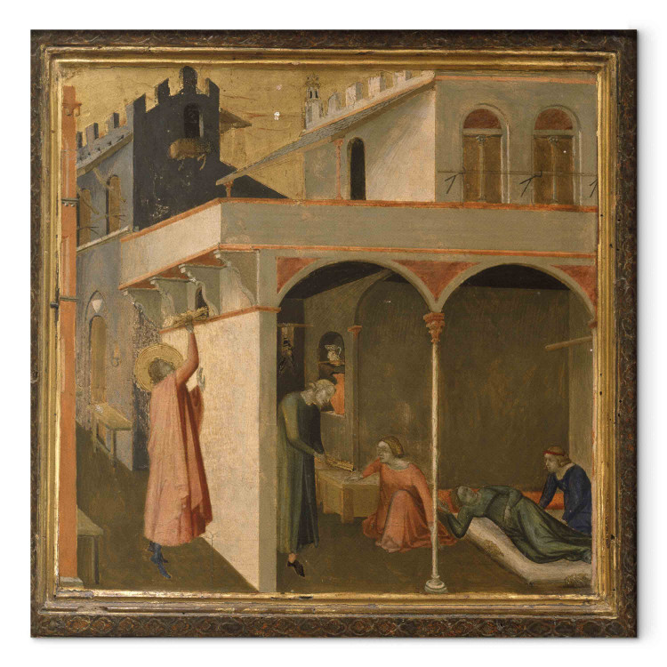 Art Reproduction Saint Nicholas throws three poor daughters balls of gold through a window as a dowry 156708 additionalImage 7