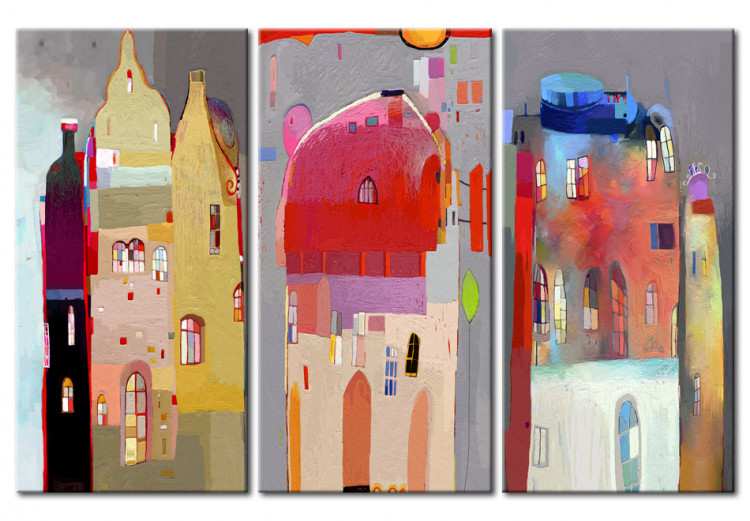 Canvas Print Abstract houses 48908