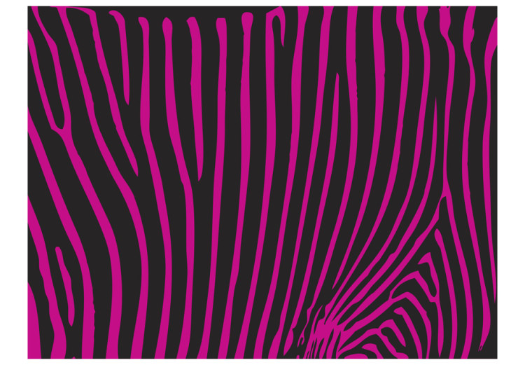 Photo Wallpaper Zebra pattern (violet) 61008 additionalImage 1