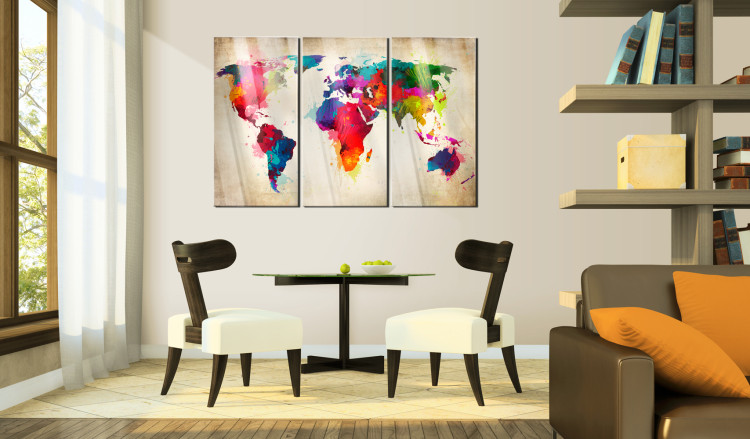 Print On Glass Rainbow Continents [Glass] 92408 additionalImage 3