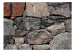 Wall Mural Brown stones - textured background of irregular stone blocks 92908 additionalThumb 1