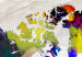 Canvas Art Print World Map: Rainbow Madness 94908 additionalThumb 4