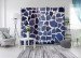 Folding Screen Blue Summer II - texture resembling a wall of blue stones 95408 additionalThumb 4