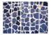 Folding Screen Blue Summer II - texture resembling a wall of blue stones 95408 additionalThumb 3