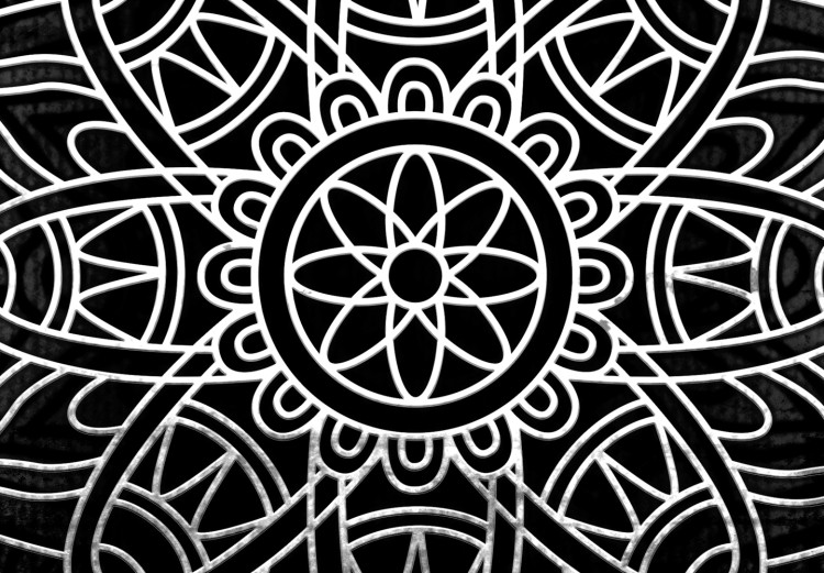 Canvas Print Mandala: Grey Depths 97508 additionalImage 4