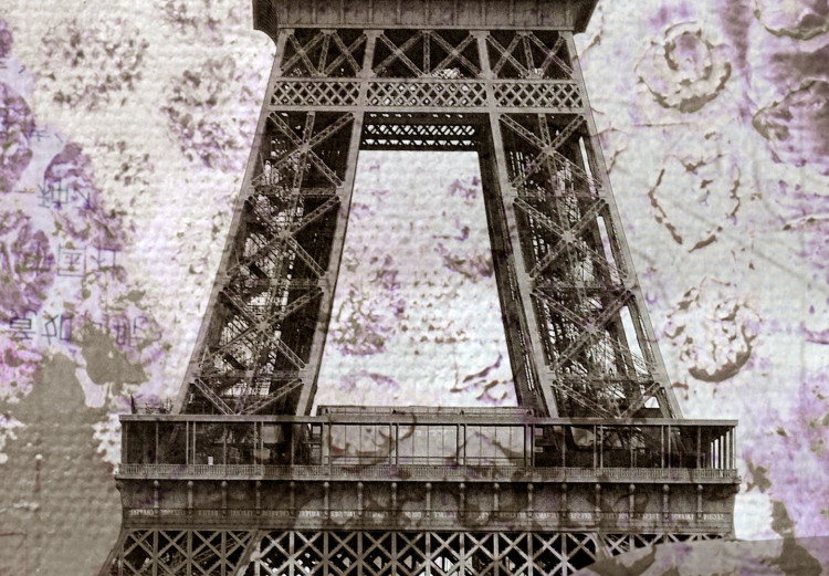 Canvas Print French Memories - Eiffel Tower in Memory Card Style 98208 additionalImage 5