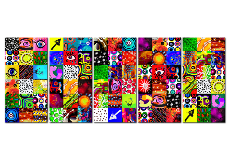 Canvas Art Print Colourful Abstraction 106918