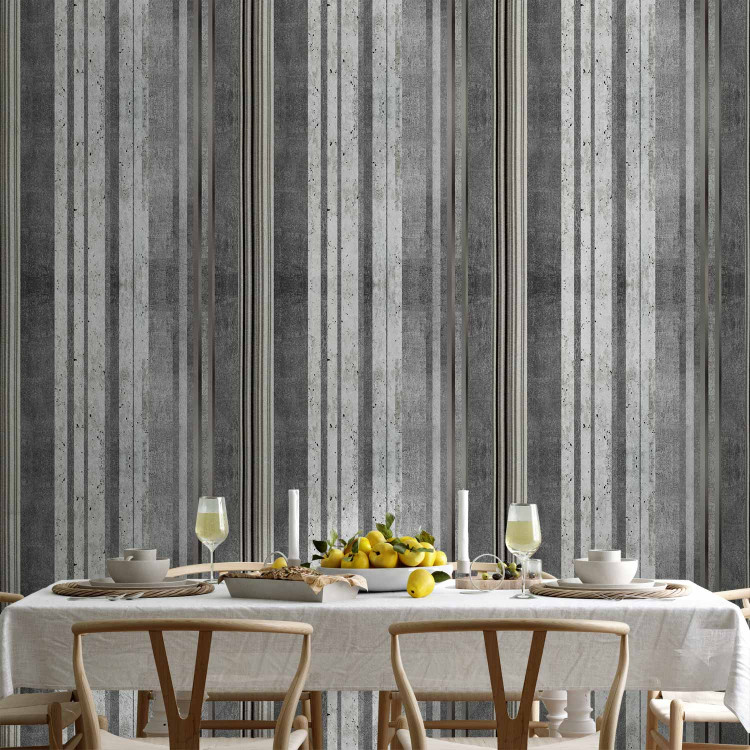 Modern Wallpaper Stripes on Concrete 107618 additionalImage 8