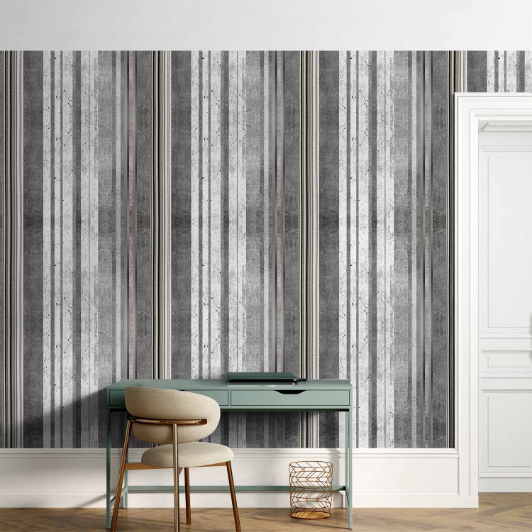Modern Wallpaper Stripes on Concrete 107618 additionalImage 5