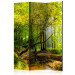 Room Divider Forest Glade - autumn landscape of forest with yellow leaves and water 107718
