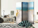 Room Divider Screen Seaside Vacation - seascape of sea and sand against a blue sky 108118 additionalThumb 2