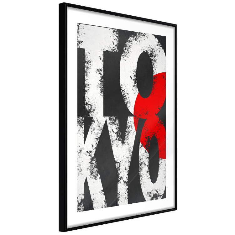 Poster Tokyo - large English text in the colors of the Japanese flag on a black background 114318 additionalImage 6