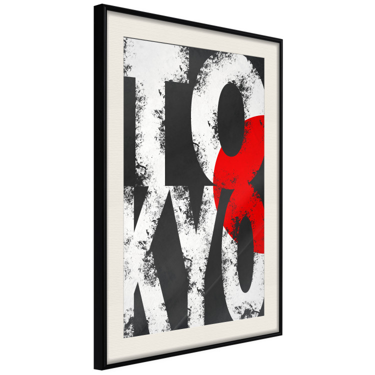 Poster Tokyo - large English text in the colors of the Japanese flag on a black background 114318 additionalImage 5