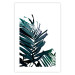 Wall Poster Emerald leaves - white background and tropical palm in green 115118 additionalThumb 25