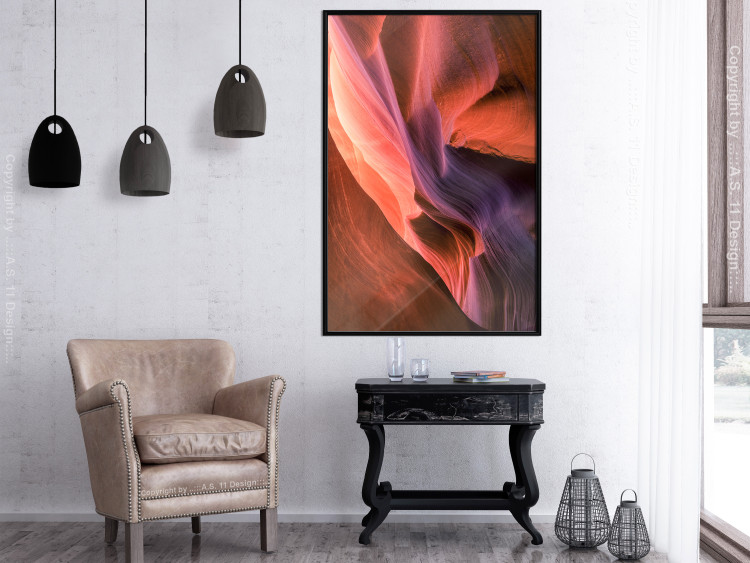 Poster Canyon Interior - colorful nature landscape among carved rocks 116518 additionalImage 3