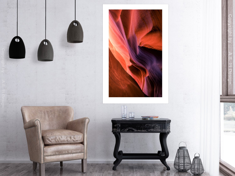 Poster Canyon Interior - colorful nature landscape among carved rocks 116518 additionalImage 2