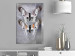 Canvas Print Butterflies in love - gray, elegant insects on a marble background 118318 additionalThumb 3