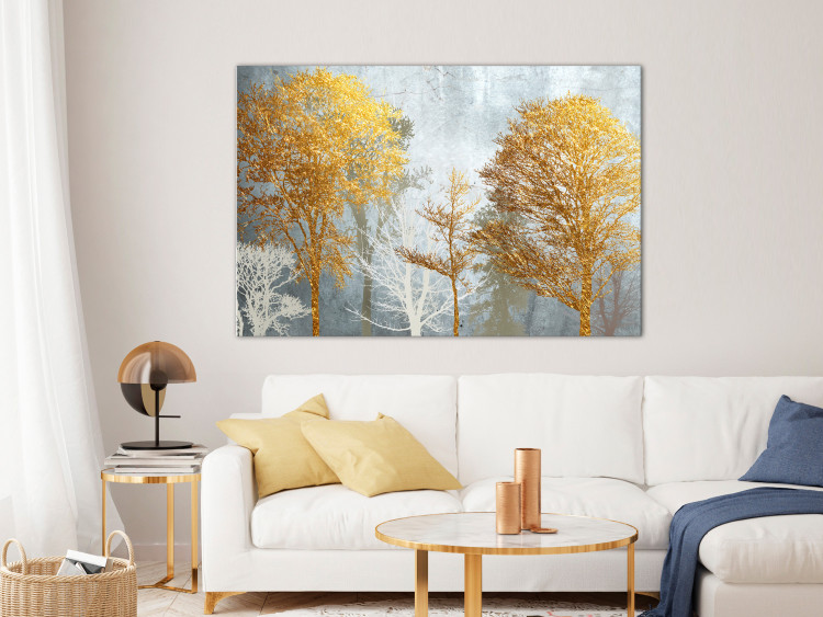 Canvas Art Print Hoarfrost and Gold (1 Part) Wide 122318 additionalImage 3