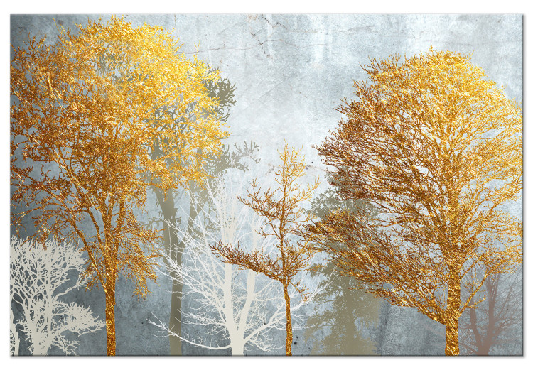 Canvas Art Print Hoarfrost and Gold (1 Part) Wide 122318