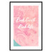 Poster Pink Earth, Pink Life - white English text on pink texture 123218 additionalThumb 15