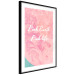 Poster Pink Earth, Pink Life - white English text on pink texture 123218 additionalThumb 12