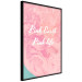 Poster Pink Earth, Pink Life - white English text on pink texture 123218 additionalThumb 2