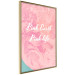 Poster Pink Earth, Pink Life - white English text on pink texture 123218 additionalThumb 3