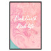 Poster Pink Earth, Pink Life - white English text on pink texture 123218 additionalThumb 18