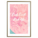 Poster Pink Earth, Pink Life - white English text on pink texture 123218 additionalThumb 14