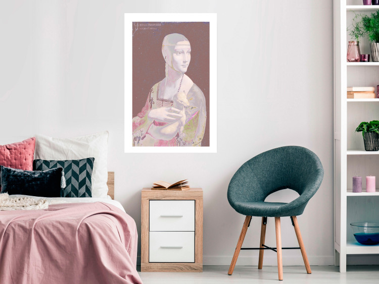 Poster Pastel Lady - woman with an animal by Leonardo da Vinci 123518 additionalImage 2