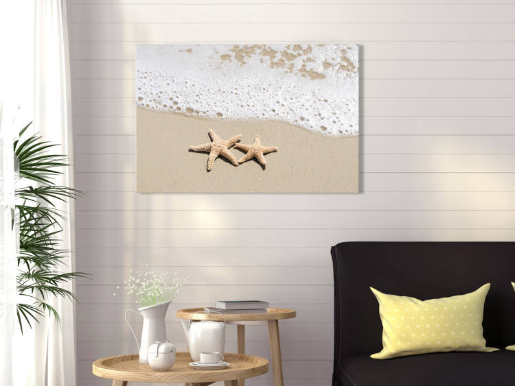 Canvas Print Holiday Souvenir (1-piece) Wide - starry beach landscape 129818 additionalImage 3