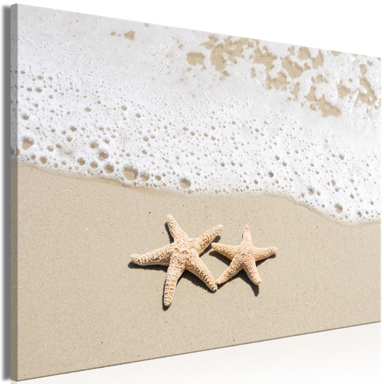 Canvas Print Holiday Souvenir (1-piece) Wide - starry beach landscape 129818 additionalImage 2