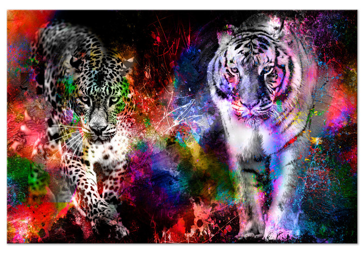 Large canvas print Colorful Cats [Large Format] 131518